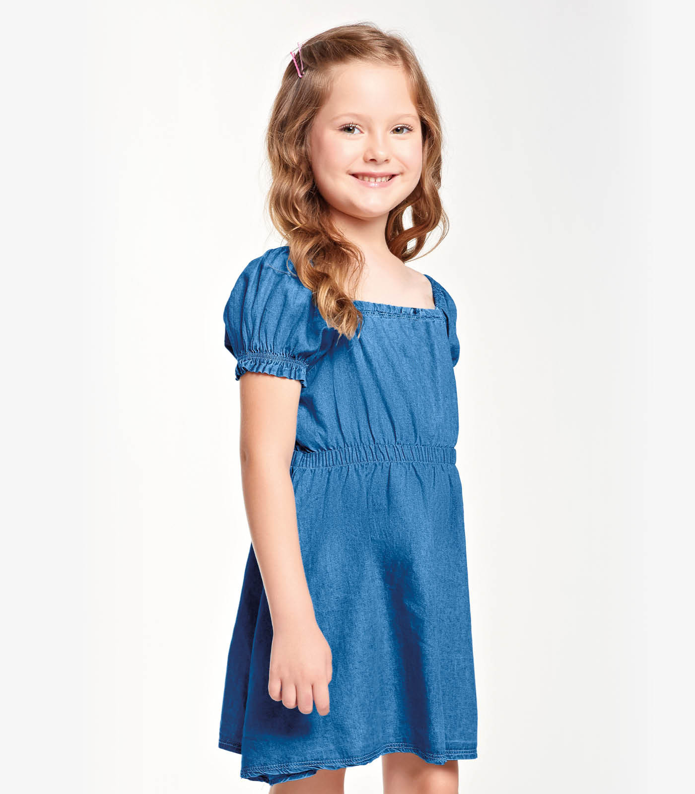 Vestido Jeans Infantil Trick Nick Menina Azul