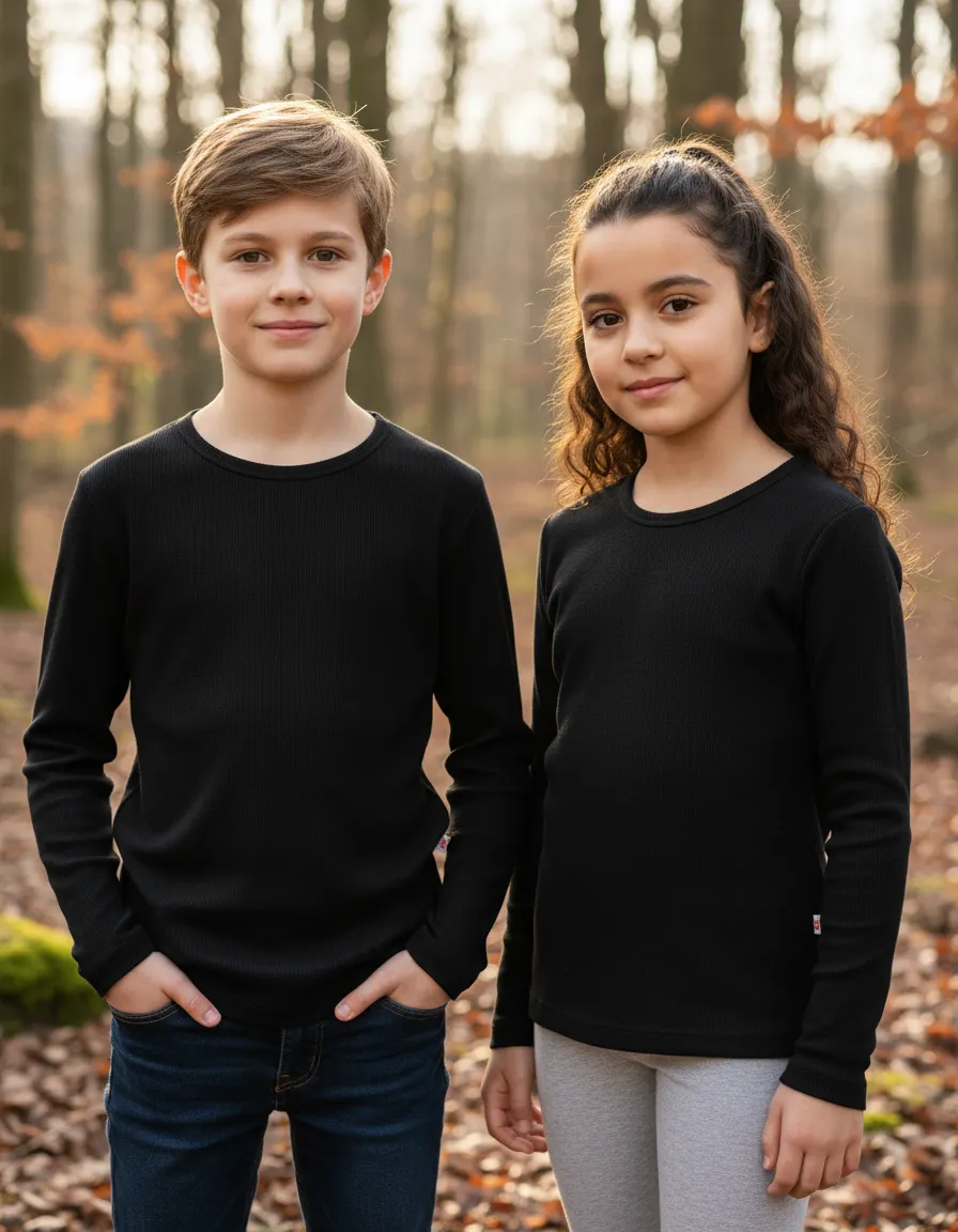 Camiseta Térmica Inverno Infantil Unissex Brandili