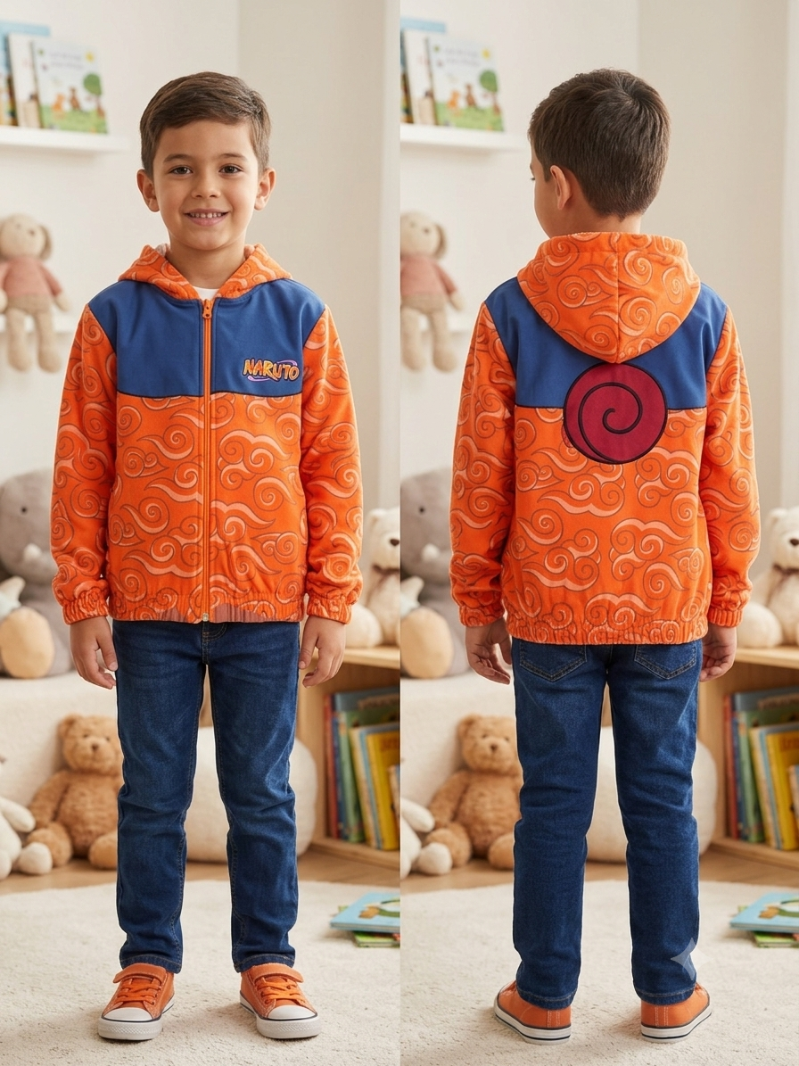 Jaqueta Casaco Microfibra Naruto Original Brandili.