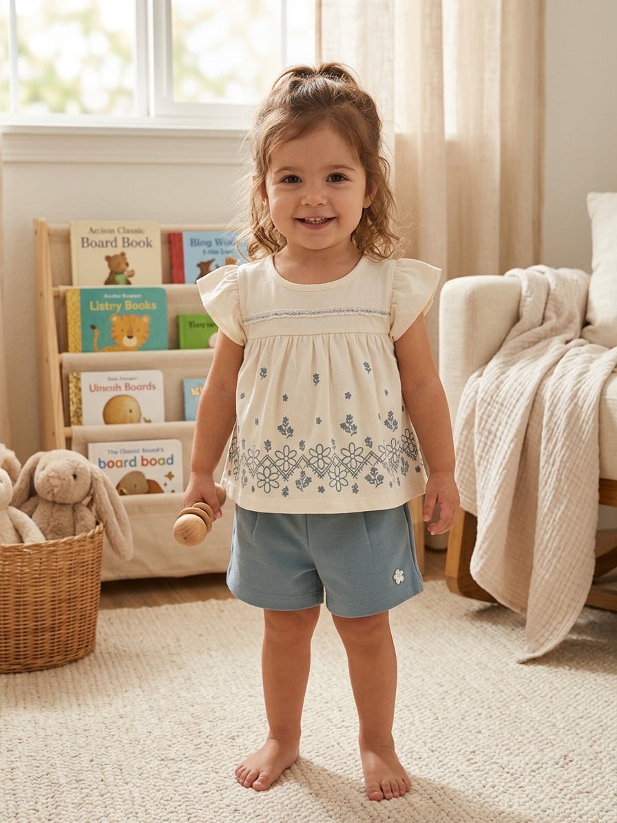 Conjunto Infantil Bata com Shorts Trick Nick
