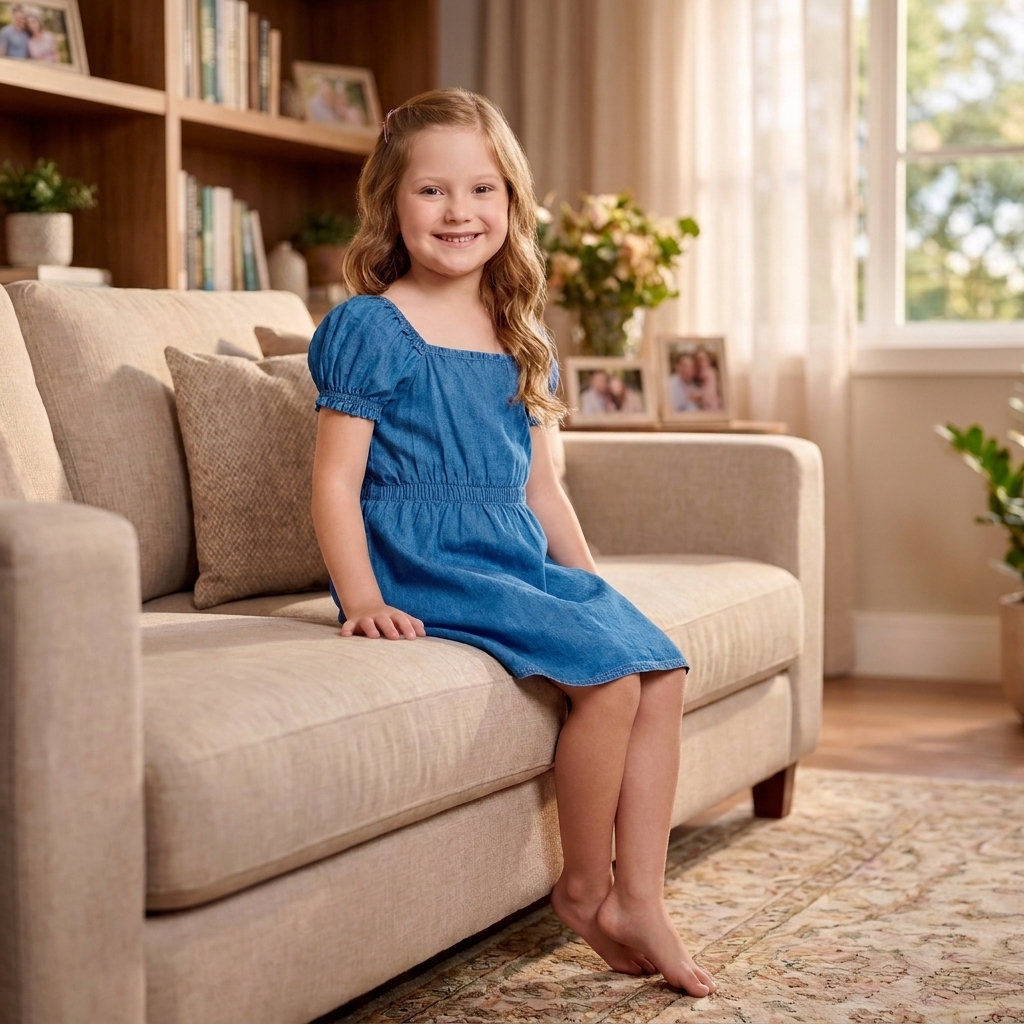 Vestido Jeans Infantil Trick Nick Menina Azul