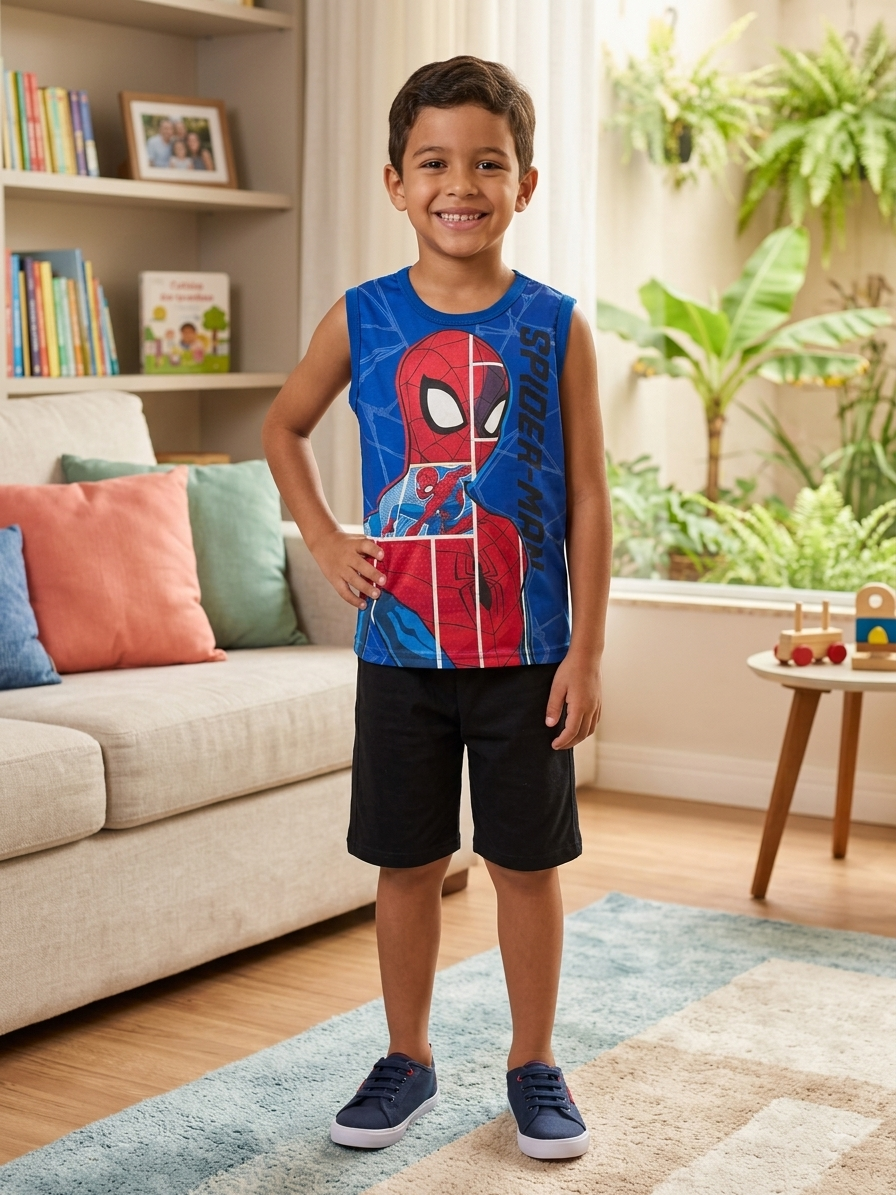 Conjunto Regata Homem Aranha Brandili.