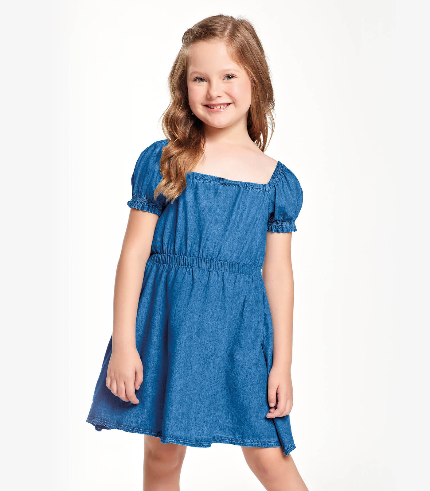 Vestido Jeans Infantil Trick Nick Menina Azul