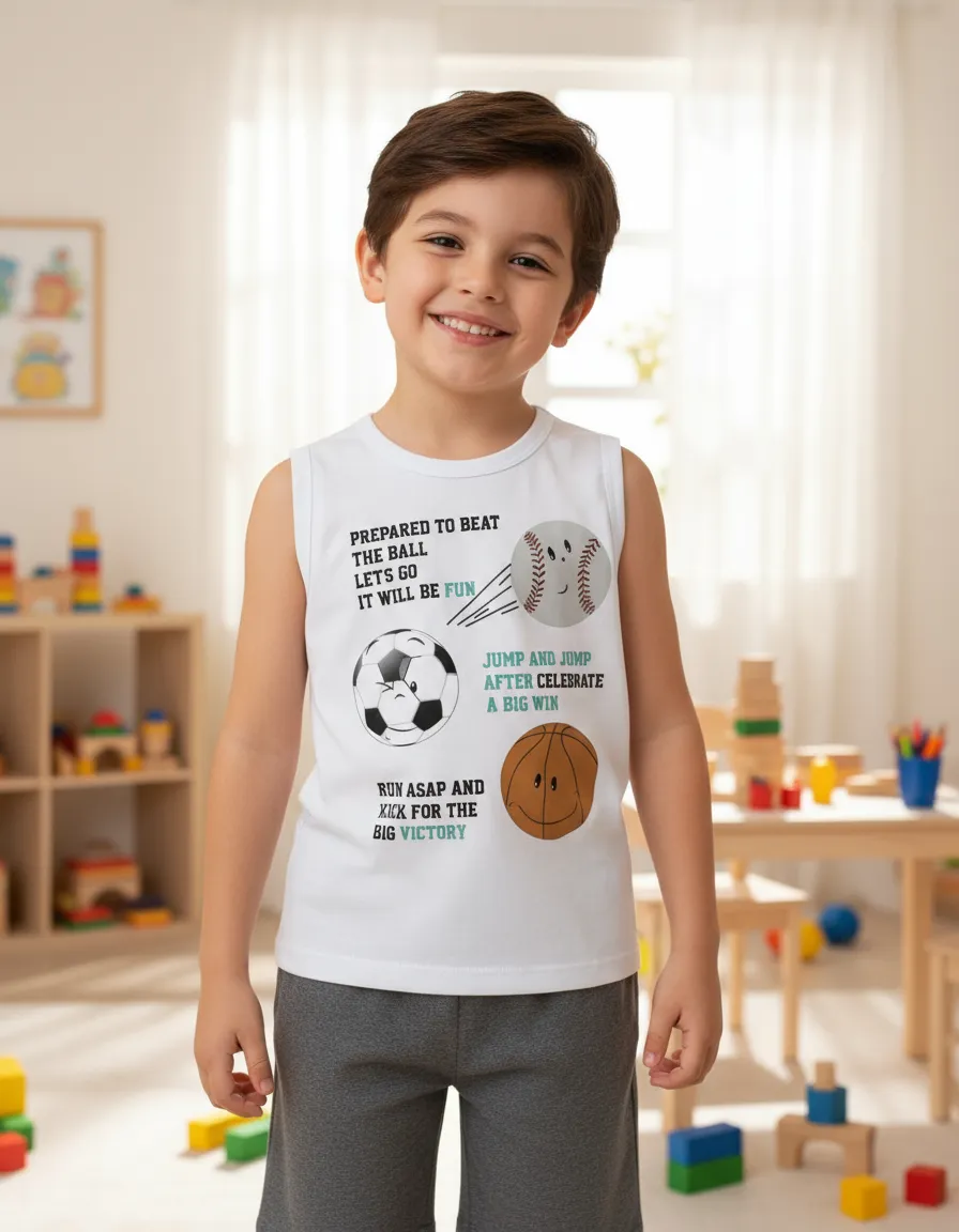 Conjunto Regata Infantil Menino Com Bermuda Moletinho Rovitex.