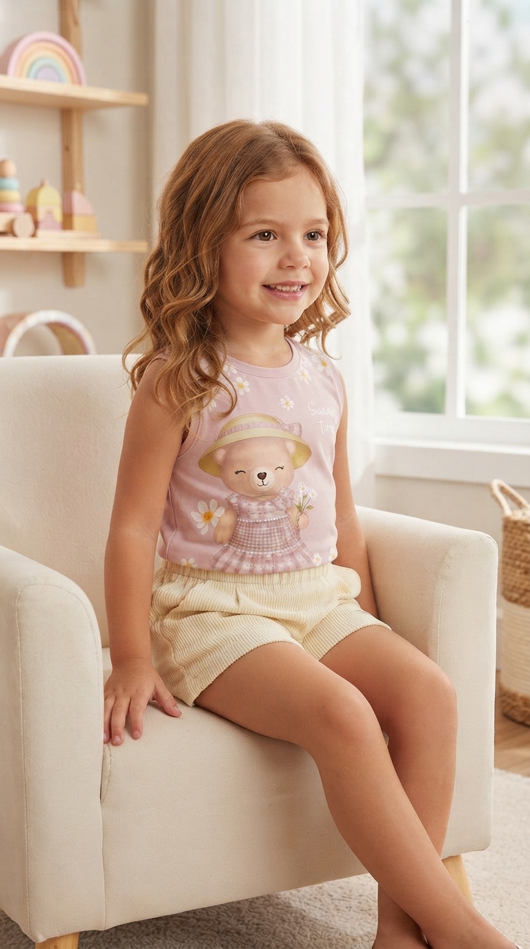 conjunto verão menina 3 anos